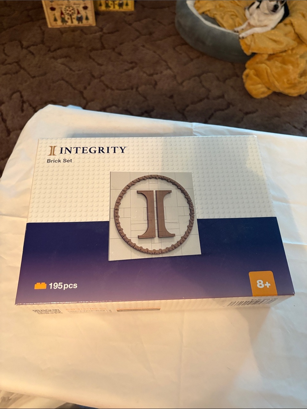 Integrity Brick Set 195pcs - White and Navy Home Puzzle Kit